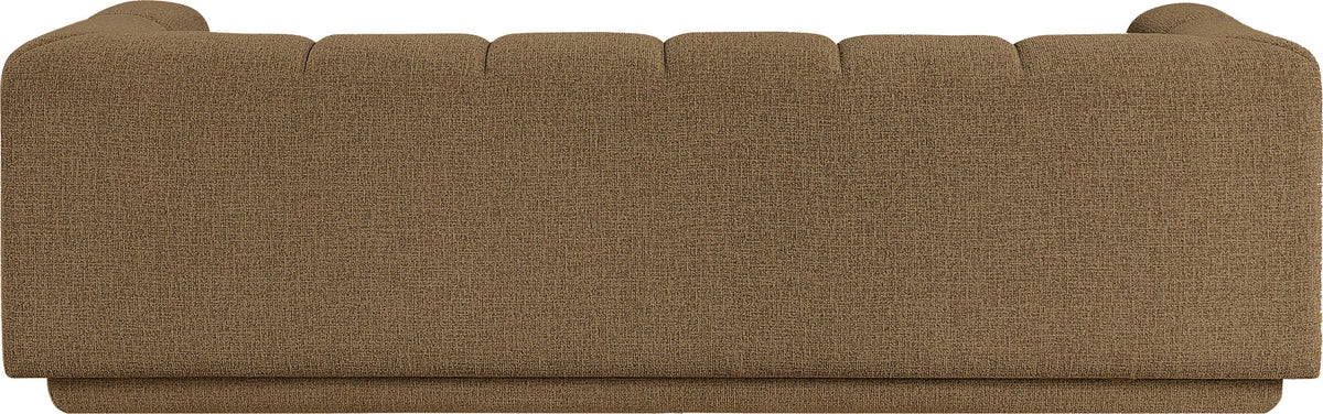 Modari 95in Brown Fabric Upholstered Sofa