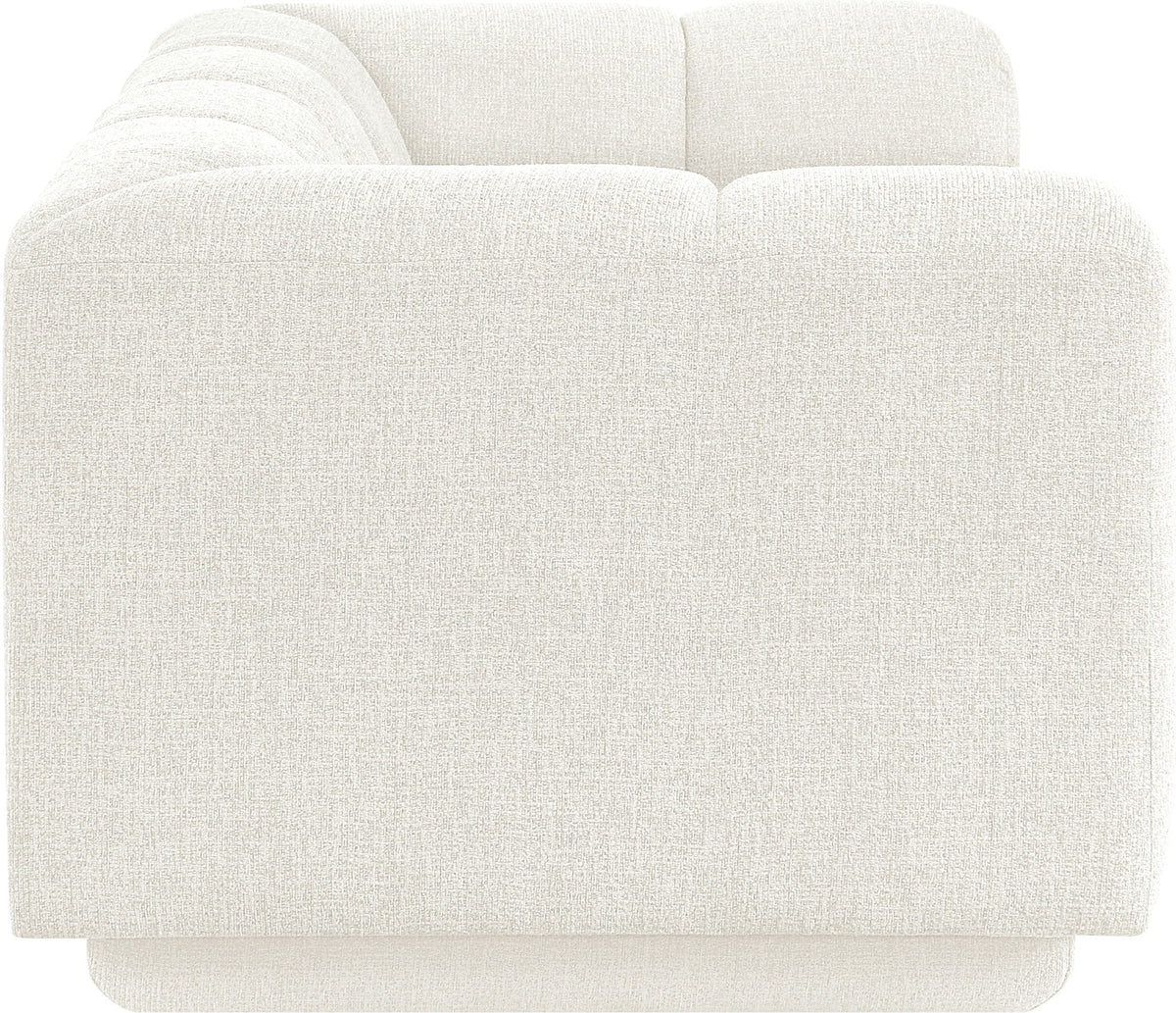 Modari 70.25in Cream Fabric Upholstered Loveseat