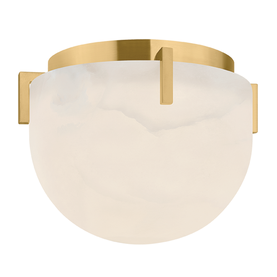 Corbett Lighting Thibault Flush Mount in Vintage Brass, primary product view