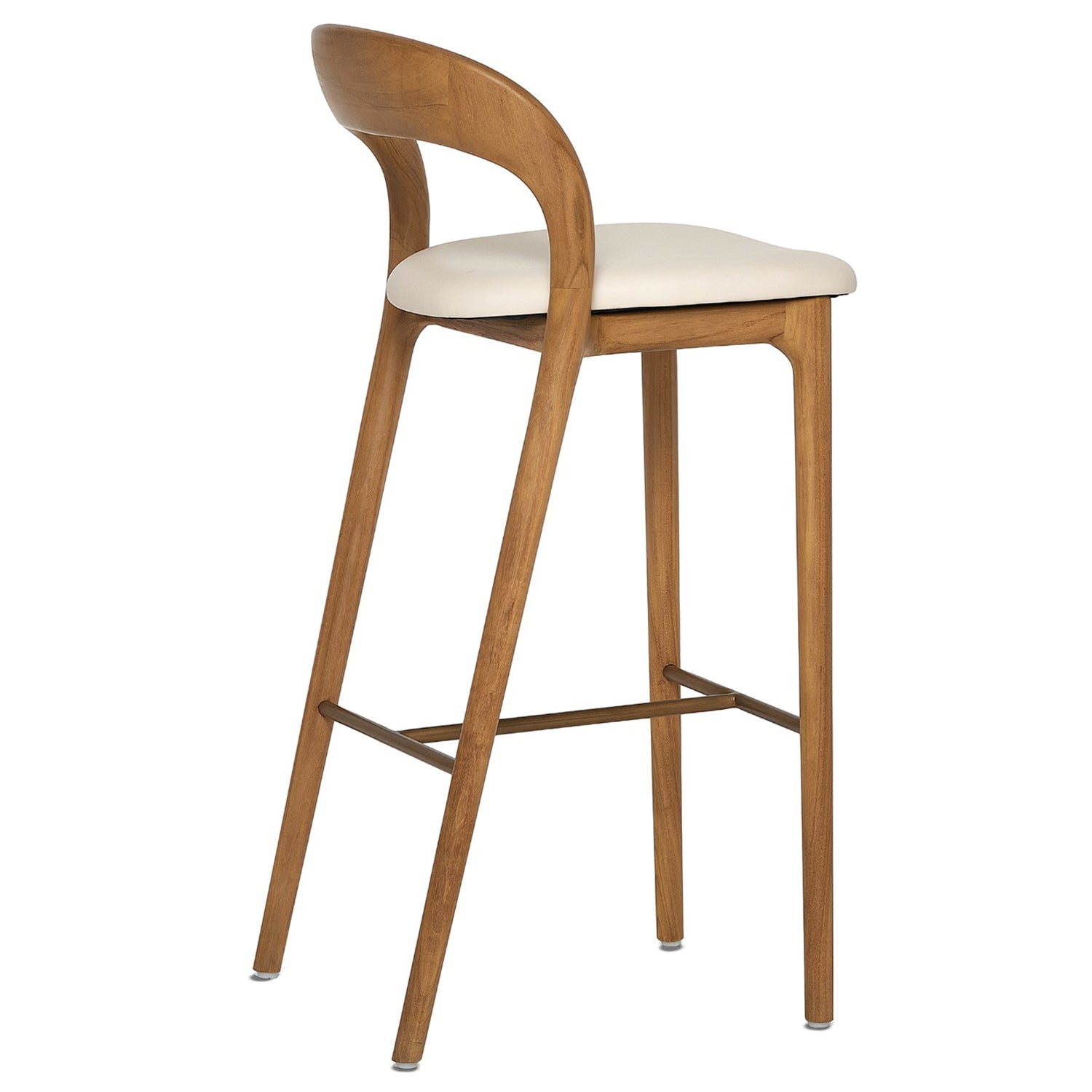 Interlude Home Felix Tawny Bar Stool Set of 2 shown to scale in a space