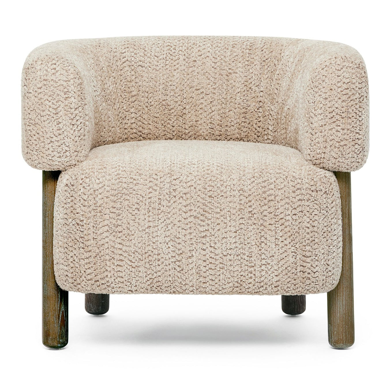 Detail of the upholstery on the Interlude Home Denison Twig Lounge Chair