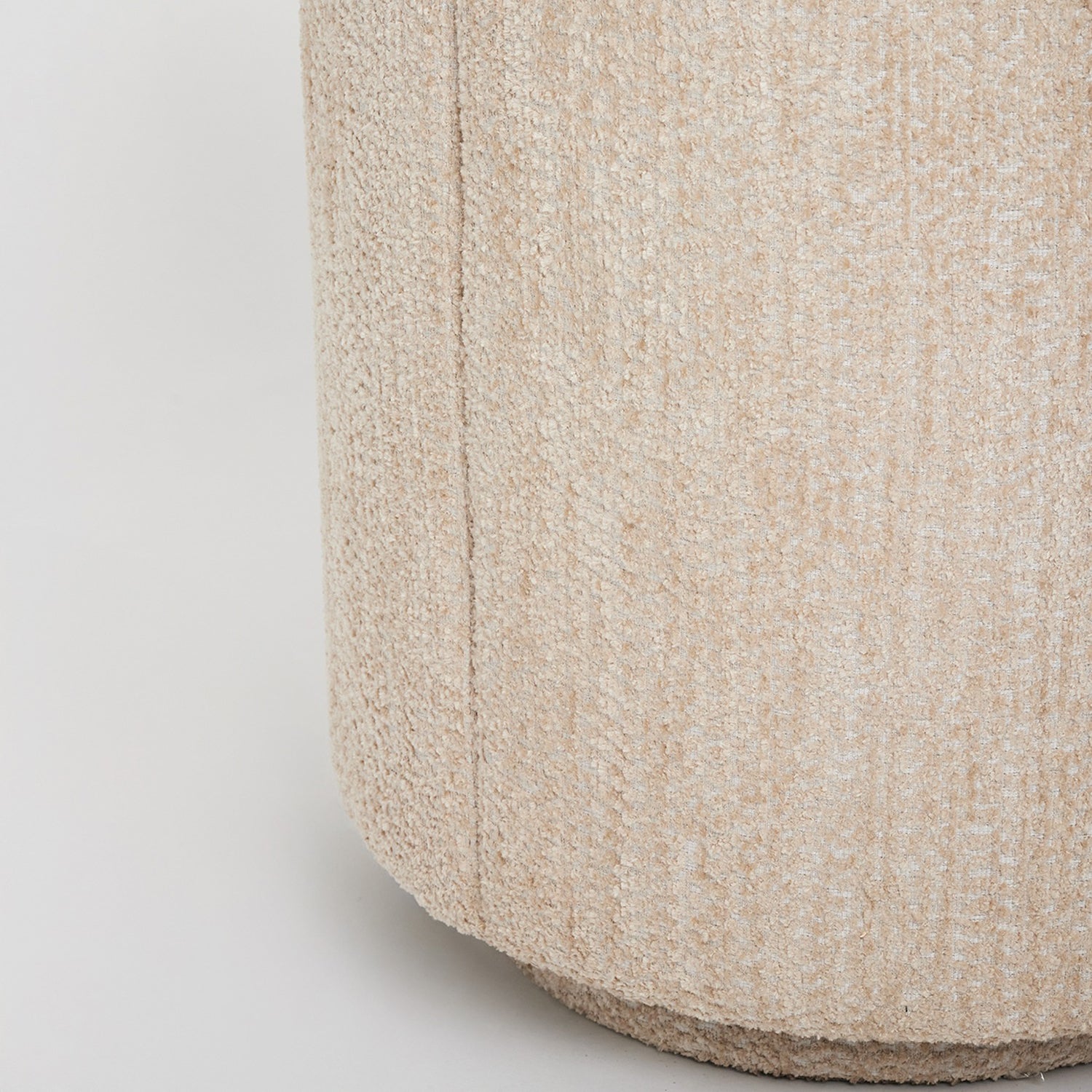 Interlude Home Willa Cove Swivel Lounge Chair in Cove, detail of the swivel base