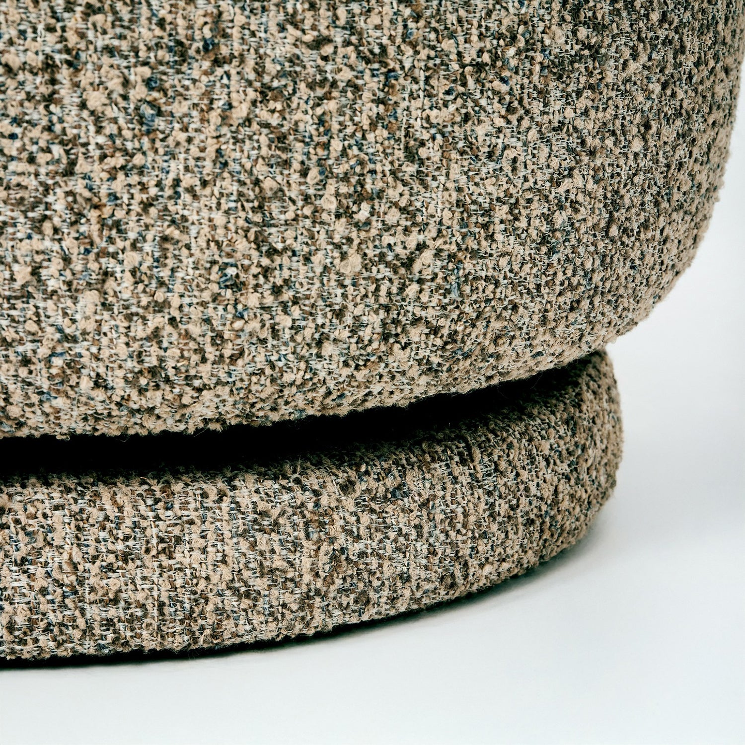 Close-up of the Fabric finish on the Interlude Home Oslo Hearth Swivel Lounge Chair