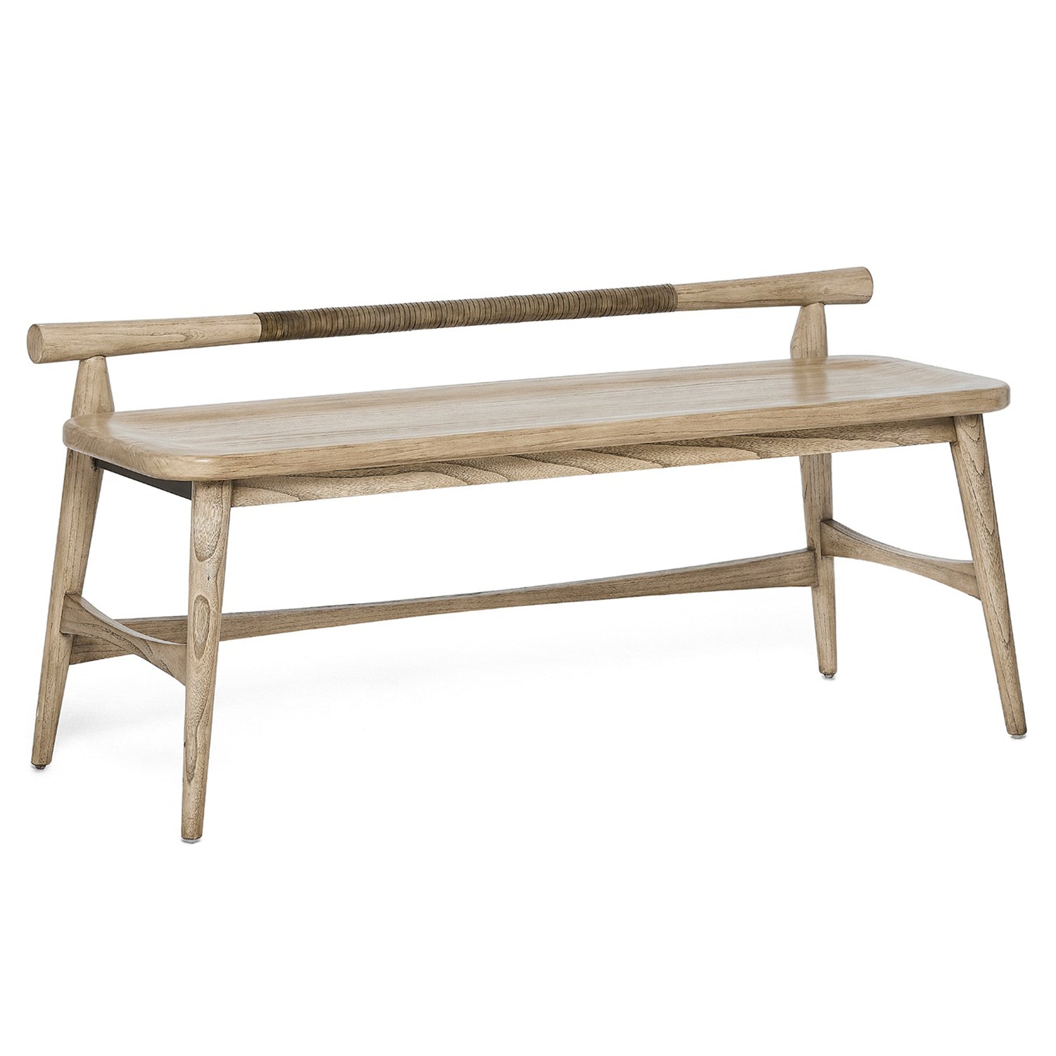 Interlude Home Madeira Washed Taupe Bench
