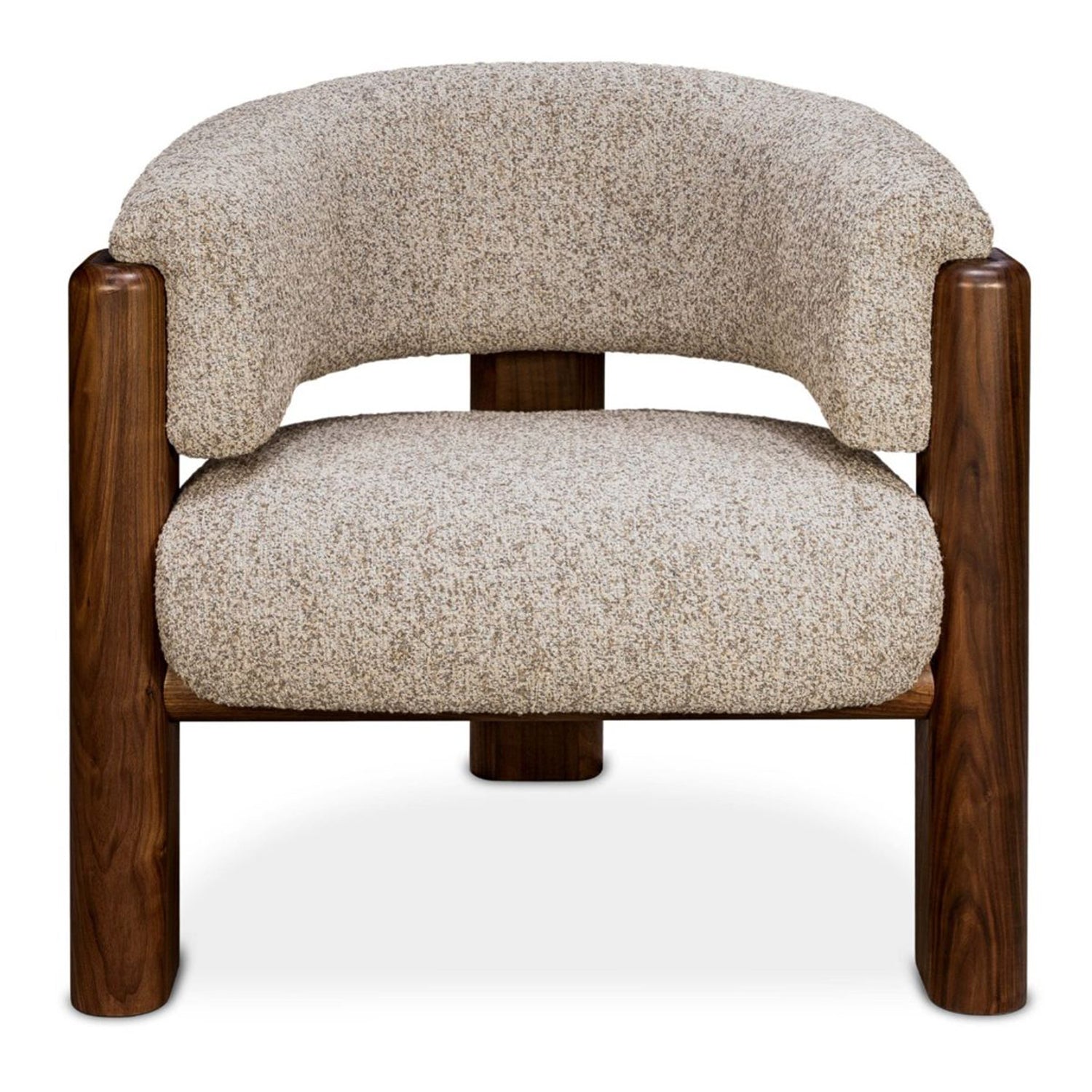 Interlude Home Olivia Classic Walnut Lounge Chair