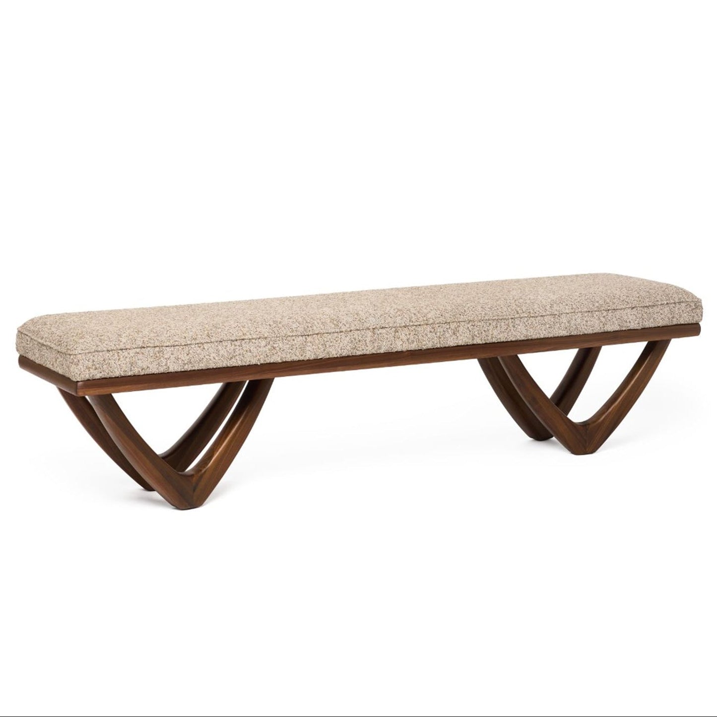 Interlude Home Monterey Classic Walnut Bench