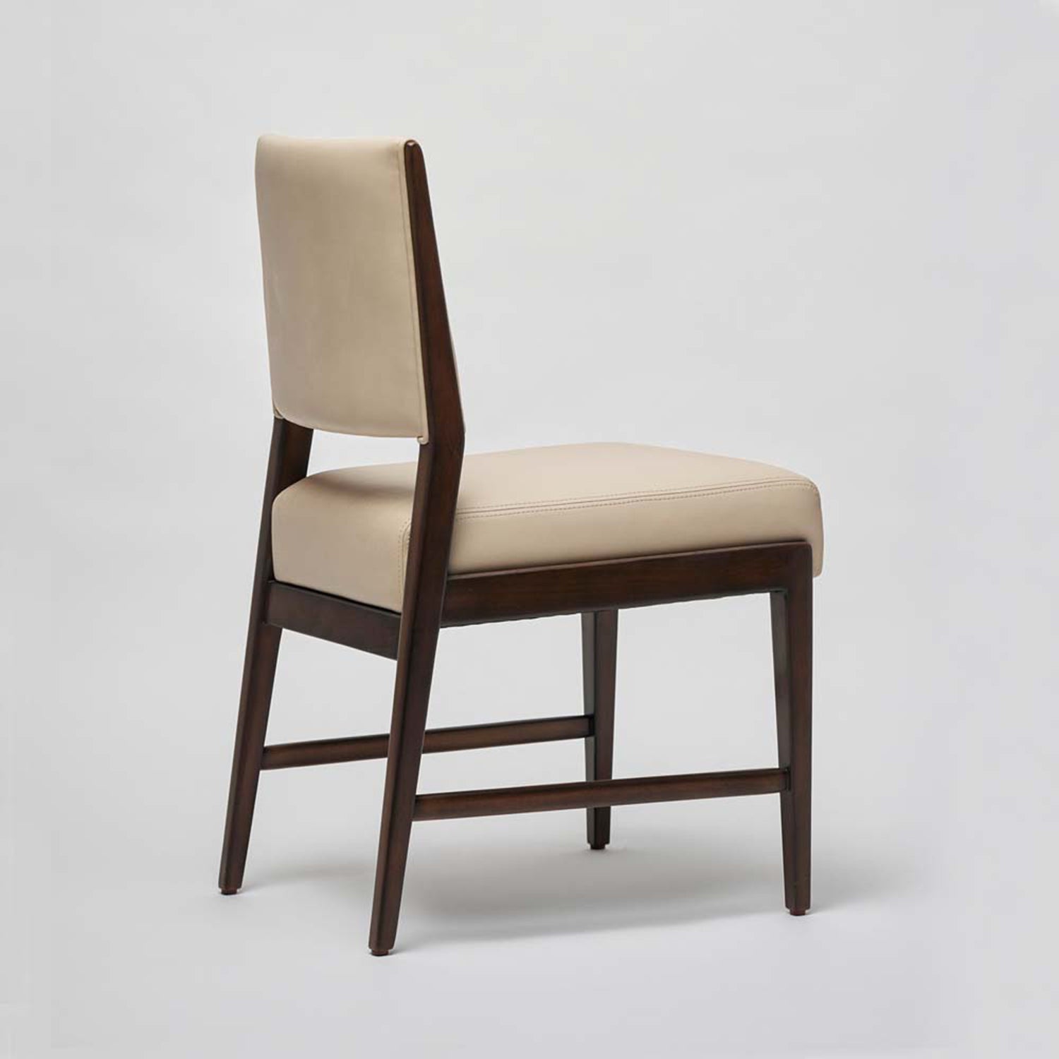 Interlude Home Ludlow Cream Latte Dining Chair Set of 2 styled in a room