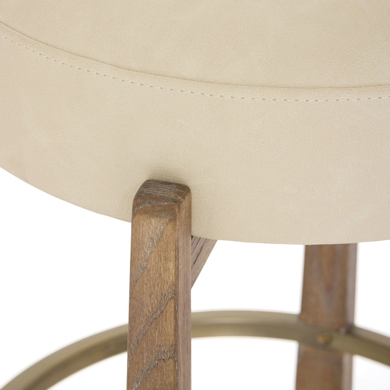 Side profile of the Holden Autumn Brown Counter Stool Set of 2 counter stool in Autumn Brown