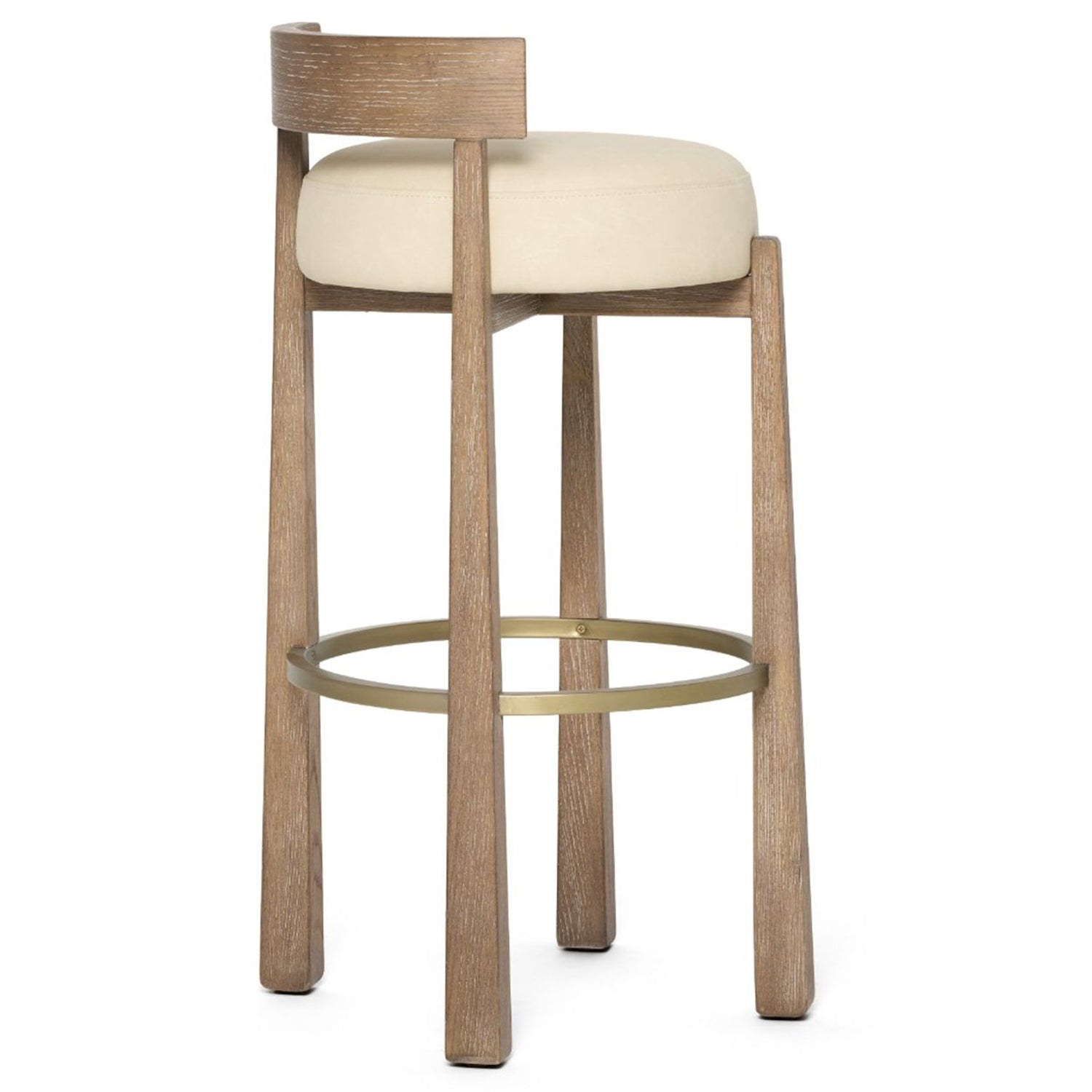 Holden Autumn Brown Bar Stool Set of 2 styled in a room to show its bar stool scale and proportions