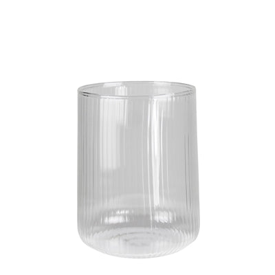 Jolie Ribbed Ball Drinking Glass Set of 4