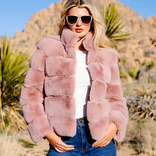 Fabulous Furs Posh Faux Fur Jacket