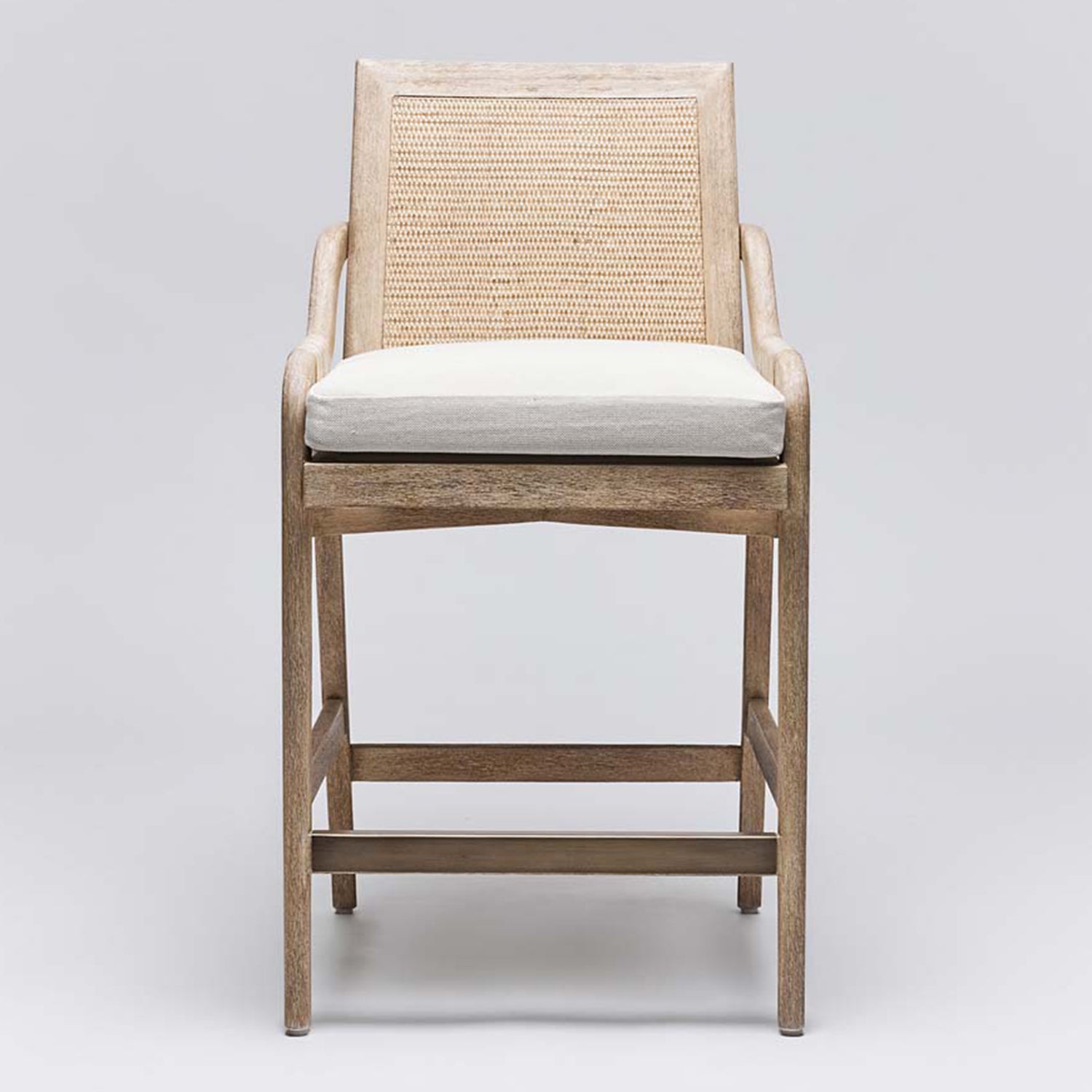 Interlude Home Delray White Ceruse Counter Stool