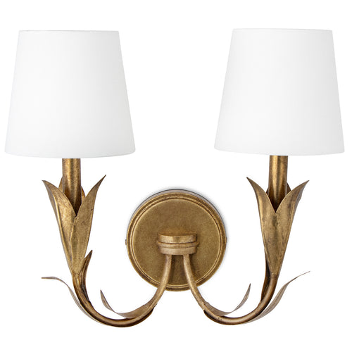Regina Andrew River Reed Double Wall Sconce