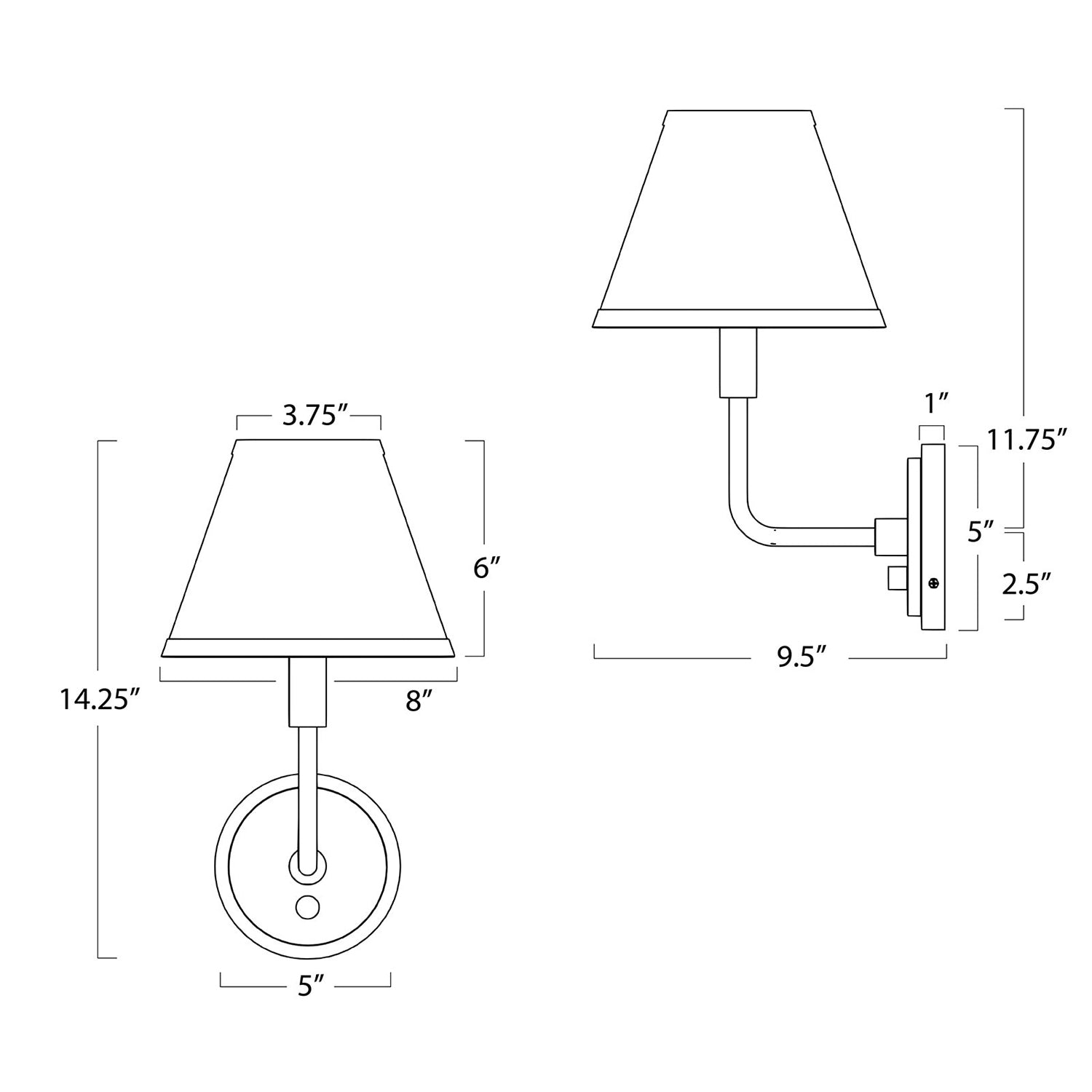 Regina Andrew Polly Rattan Single Wall Sconce
