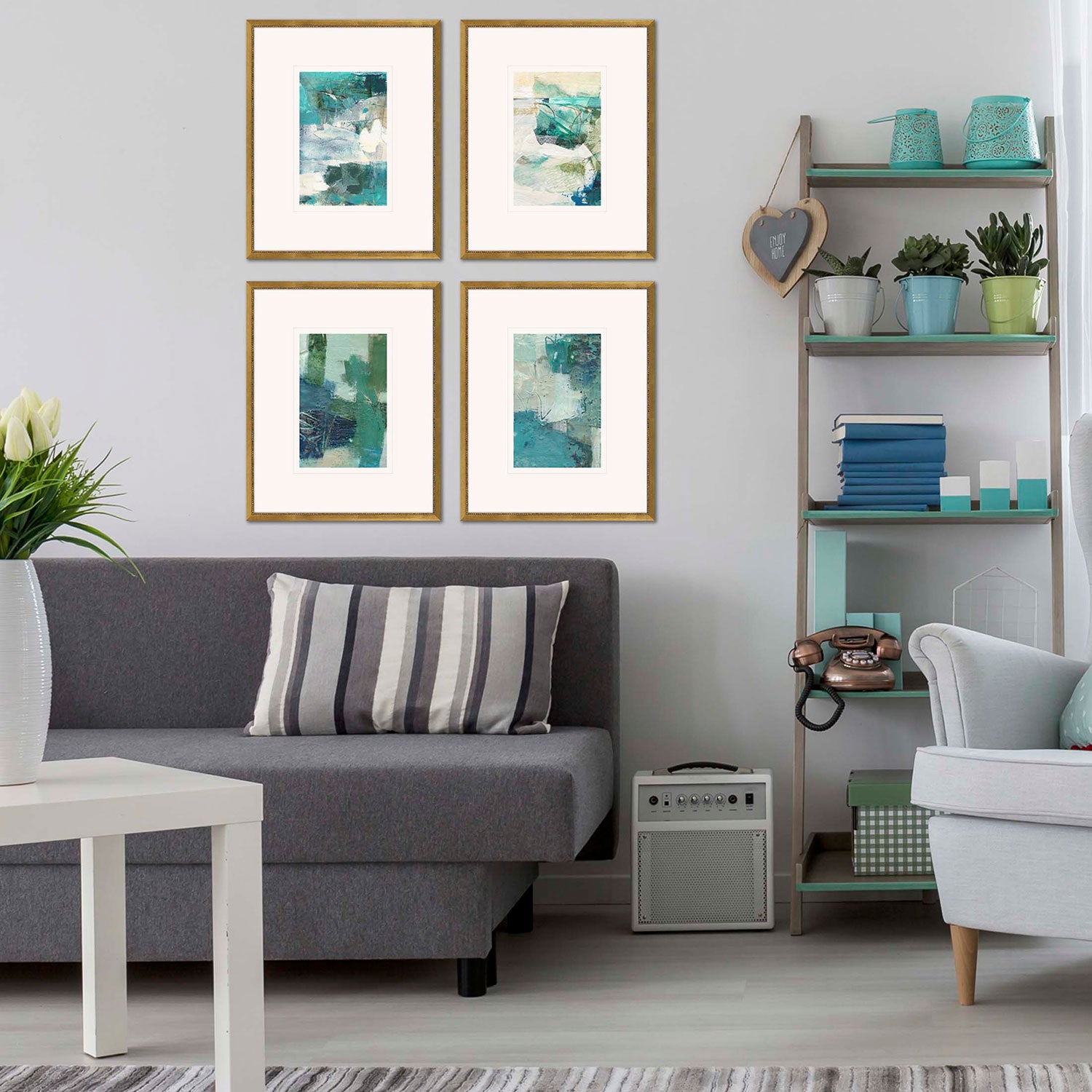 Jachimiec Terrene Abstract Framed Art Set of 4