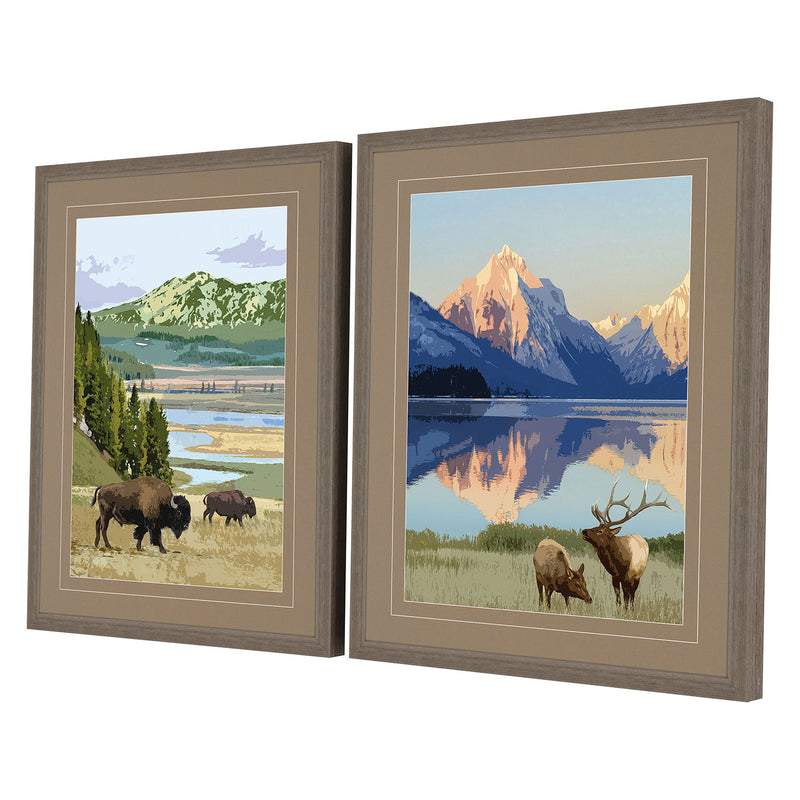 Chandon National Parks III Framed Art Set of 2