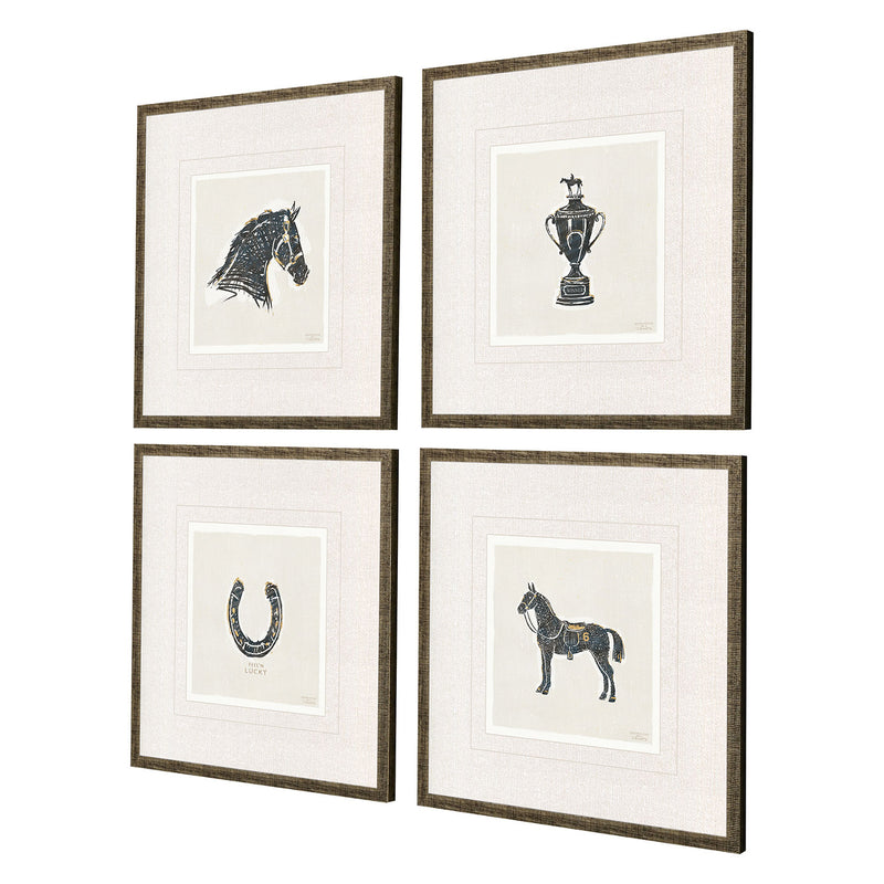 Barrett Equestrian Framed Art Set of 4