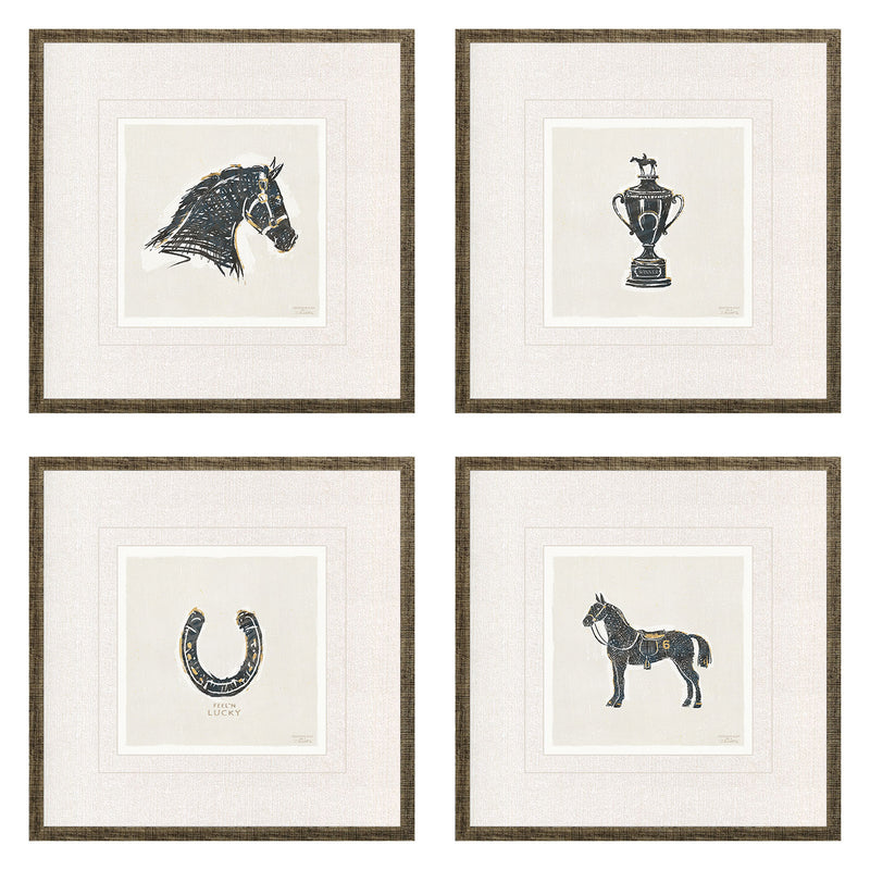 Barrett Equestrian Framed Art Set of 4