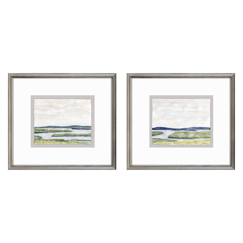 Owens Waterside Marsh Framed Art Set of 2