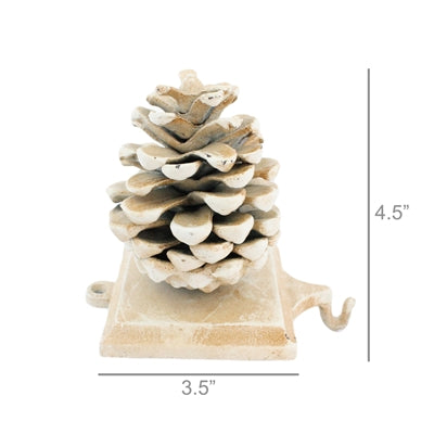 Franklin Home Pinecone Stocking Holder - Thumbnail 2