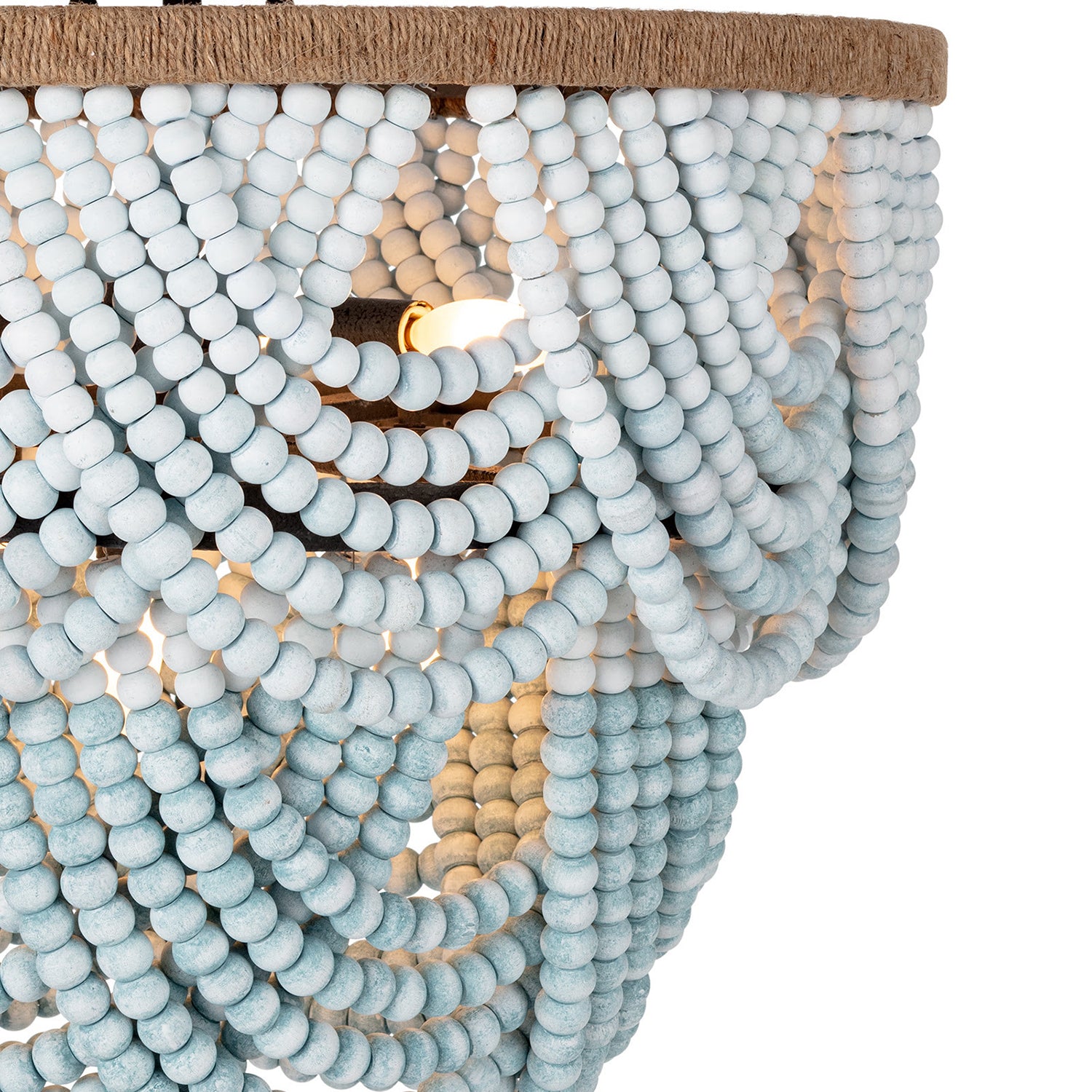 Regina Andrew Ombre Wood Bead Flush Mount