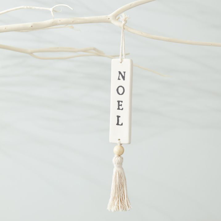 Holiday Greetings Ornament Set of 4