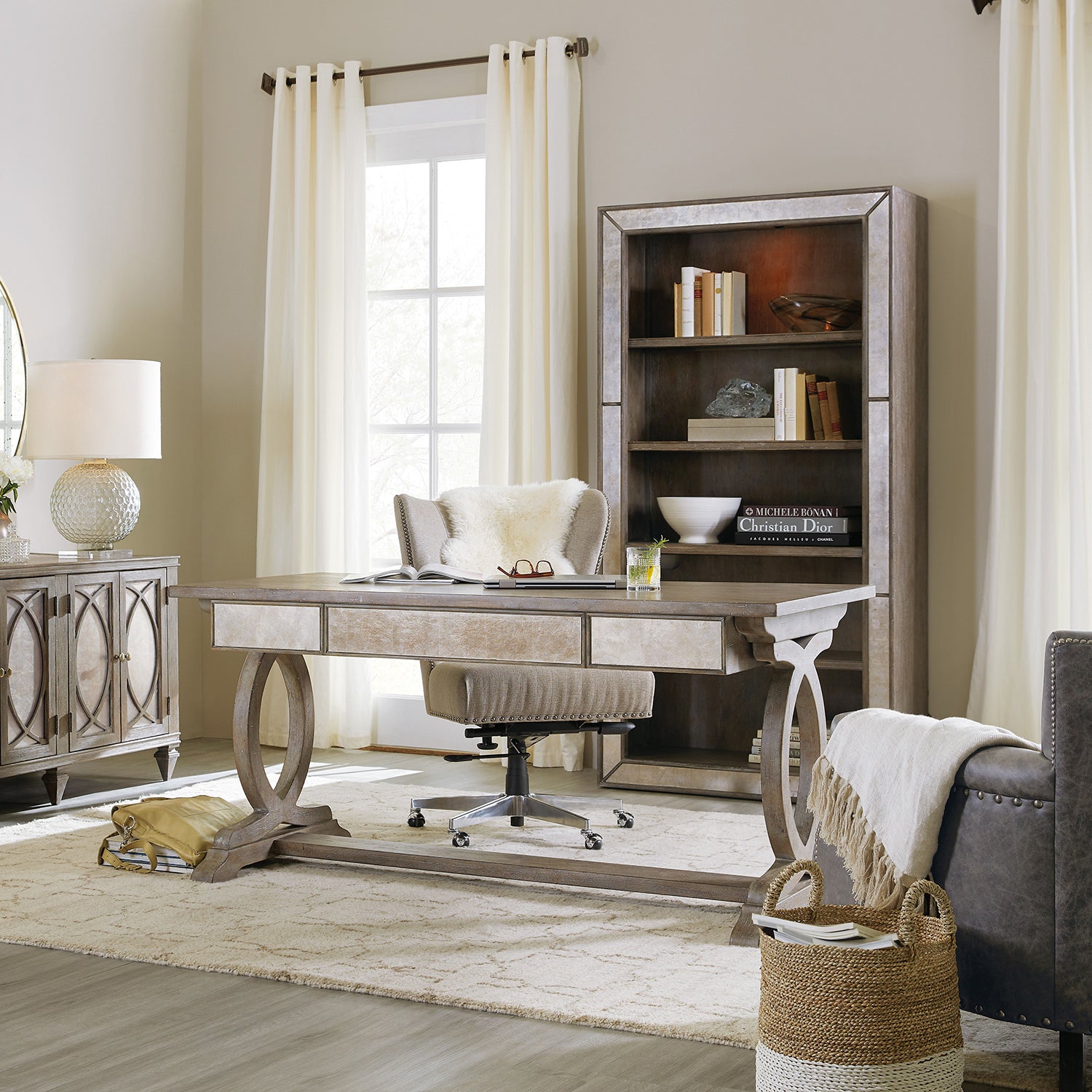 Hooker Furniture Rustic Glam Bookcase