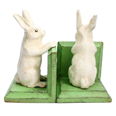 Bunny Iron Bookend Set