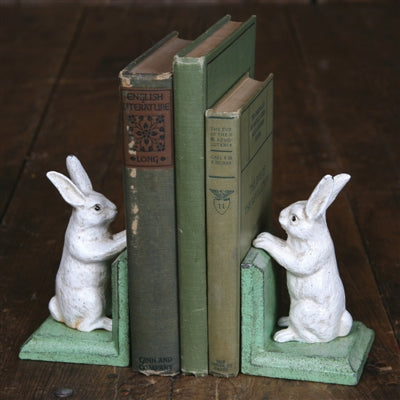 Bunny Iron Bookend Set