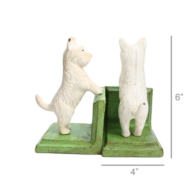 Westie Bookend Set