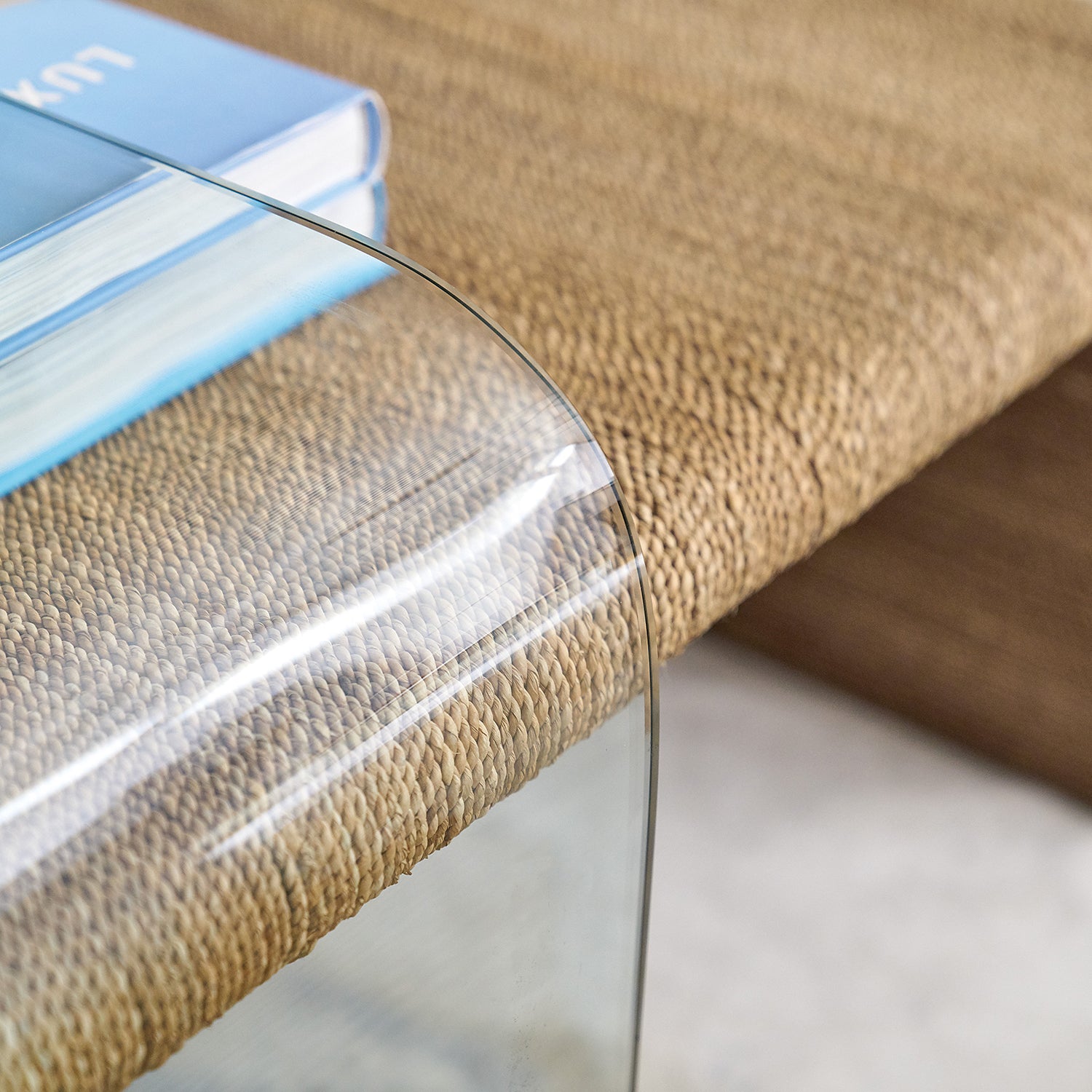 Hooker Furniture Amani Rope and Glass Cocktail Table