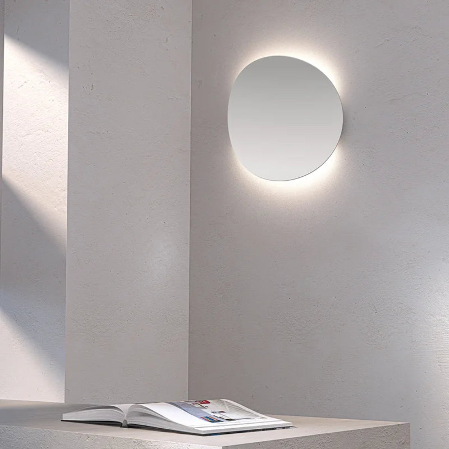 Sonneman Malibu Discs Satin White 1760.03 Wall Sconce