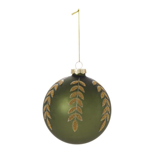 Beaded Leaf Ornament Set of 6