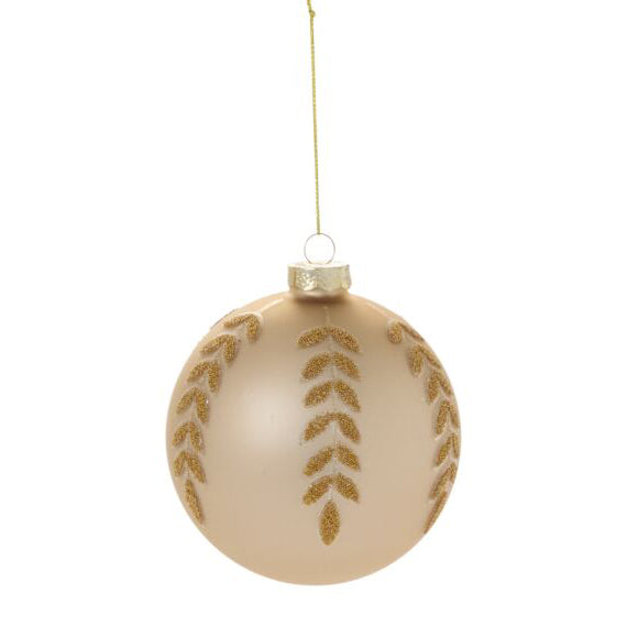 Beaded Leaf Ornament Set of 6