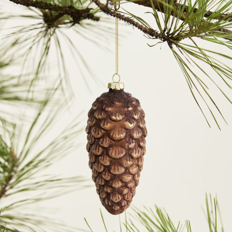 Frosted Pinecone Ornament Set of 6