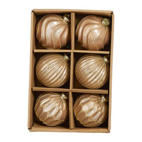 Bauble Metallic Ornament Set of 6