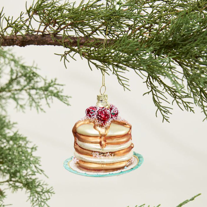 Dessert First Pancake Ornament Set of 6