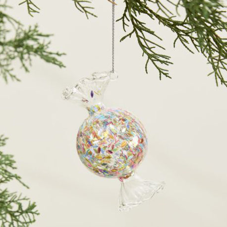 Candy Glass Ornament Set of 6