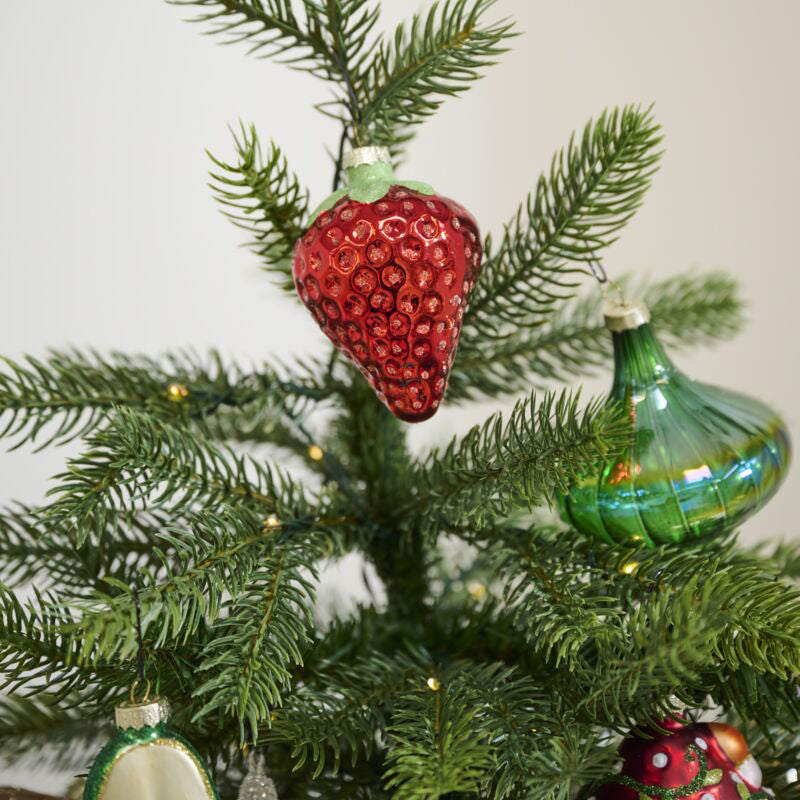 Juicy Strawberry Ornament Set of 6