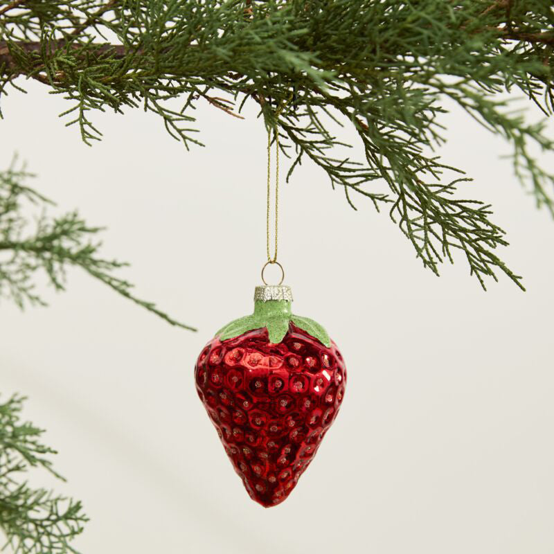 Juicy Strawberry Ornament Set of 6
