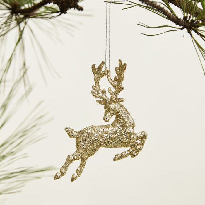 Leaping Deer Ornament Set of 6