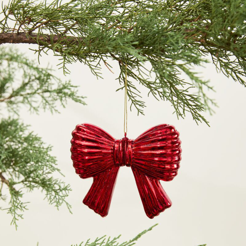 Bow Metallic Ornament Set of 6