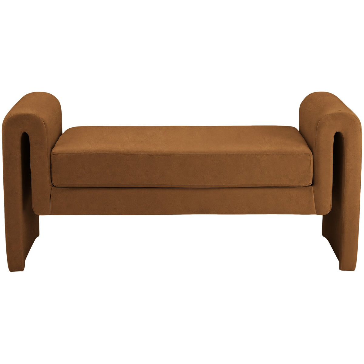 Sloan Saddle Velvet Upholstered Bench