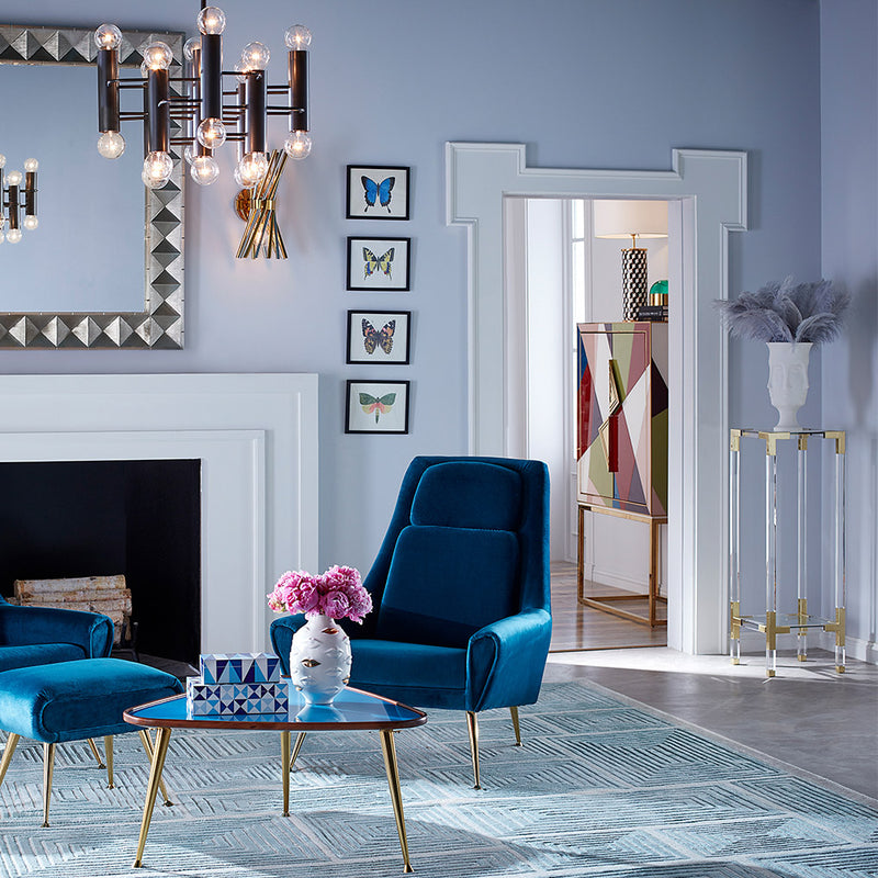 Jonathan Adler Jacques Pedestal – Paynes Gray