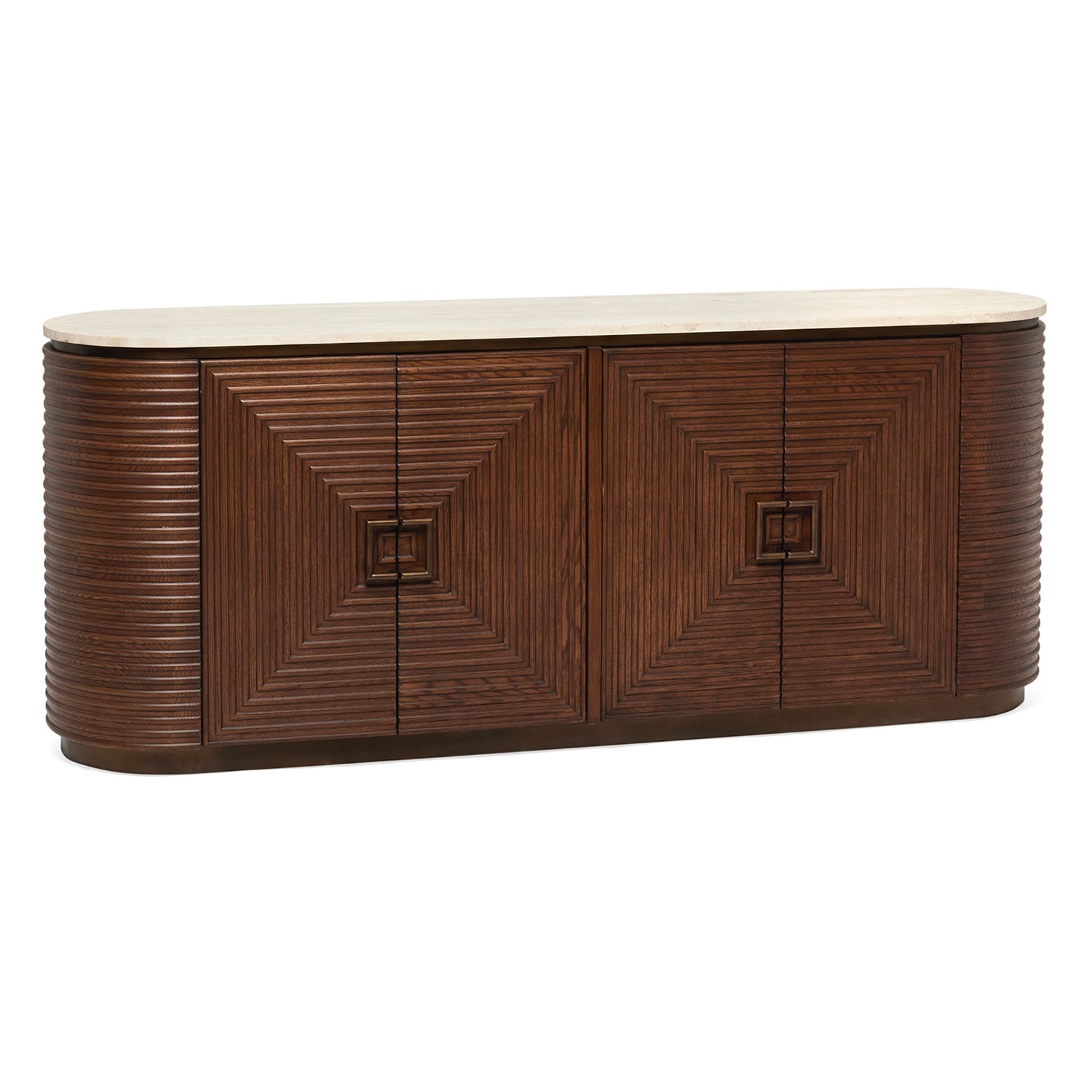 Interlude Home Marina Classic Walnut Credenza