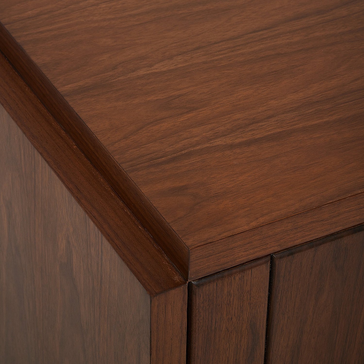 Louise Classic Walnut Occasional Chest in walnut Classic Walnut finish, top-down view