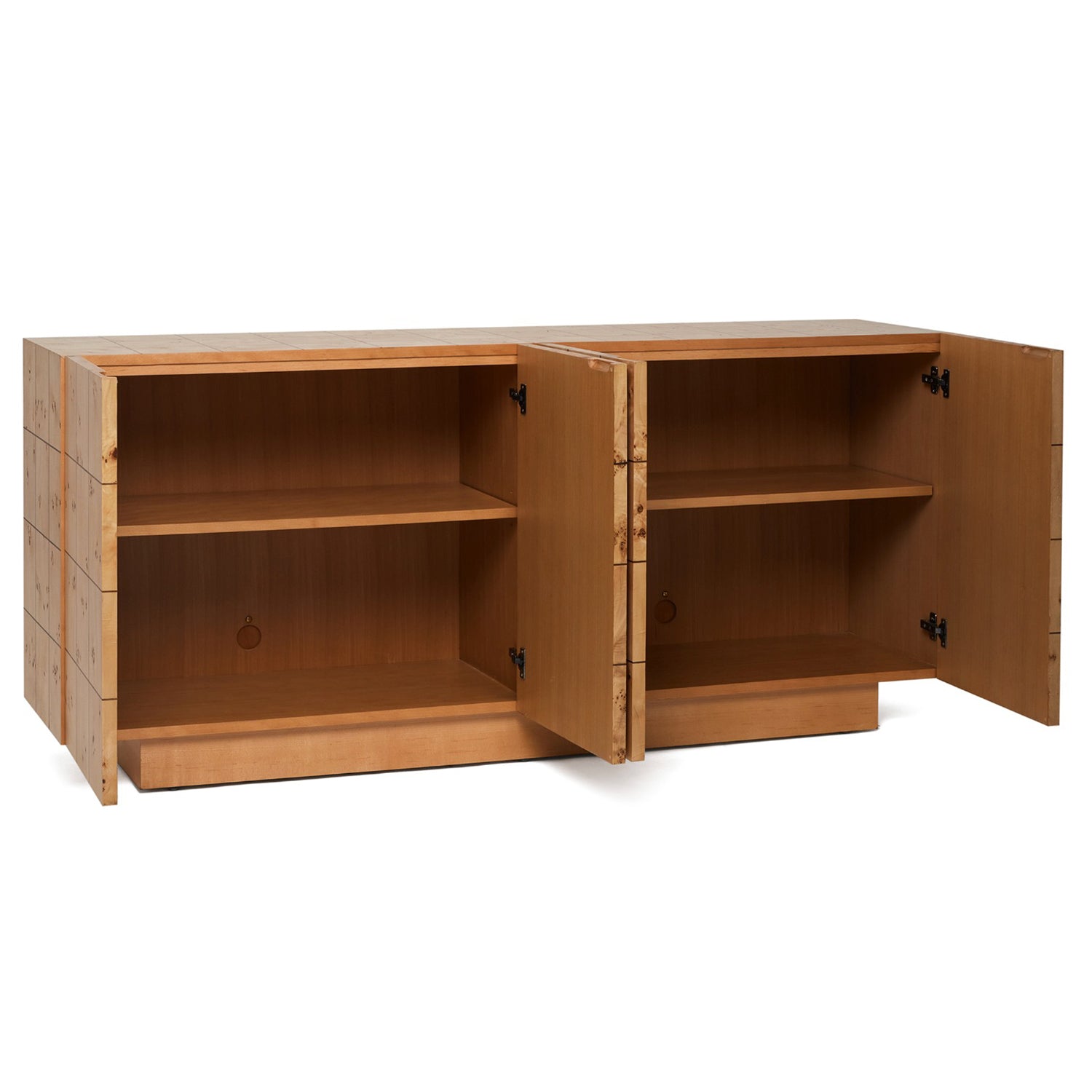 Raphael Canyon Credenza styled in a room to show its credenza scale and proportions