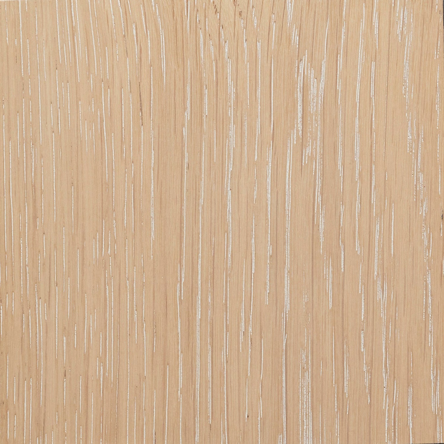 Overhead view of the Thorne Saddle Credenza showing its Oak surface