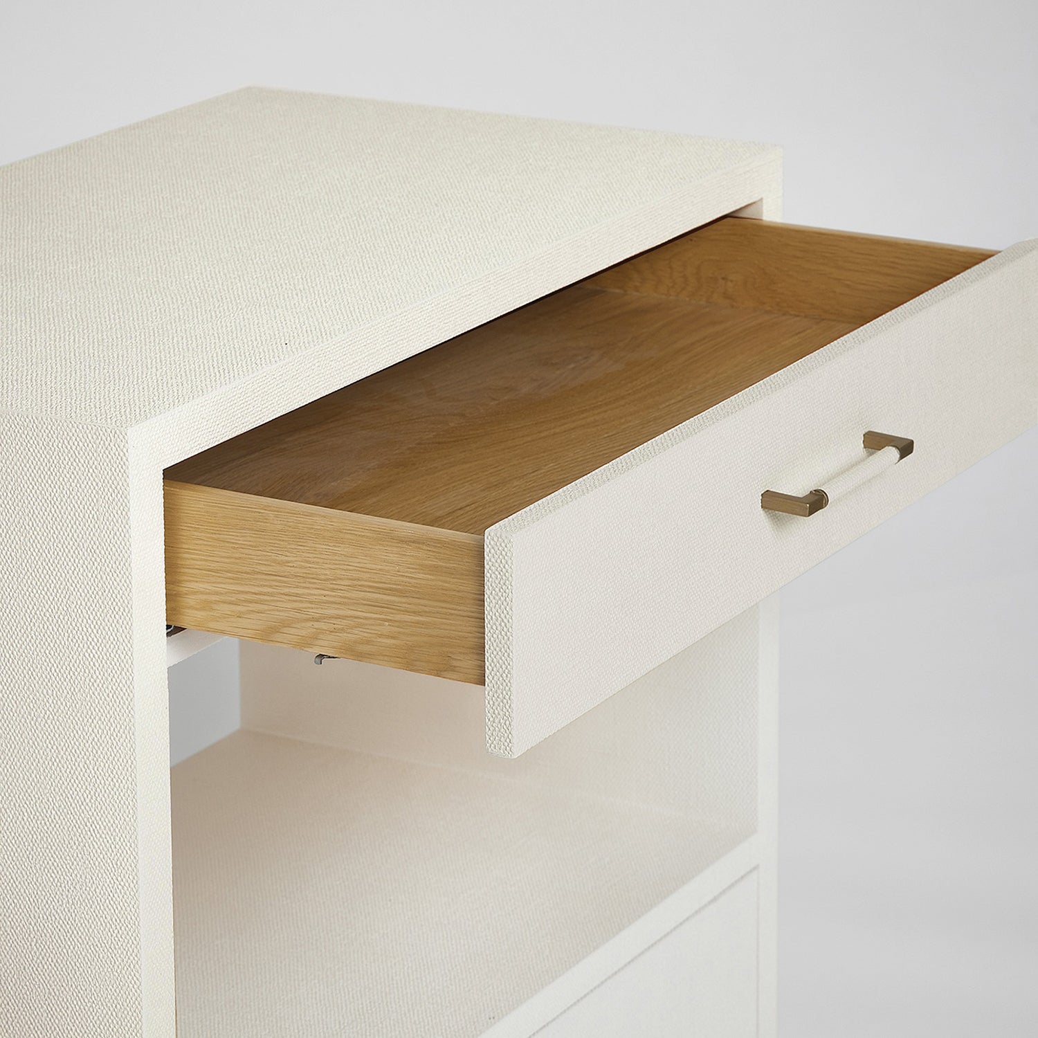 Interlude Home Taylor White Tall Bedside Chest