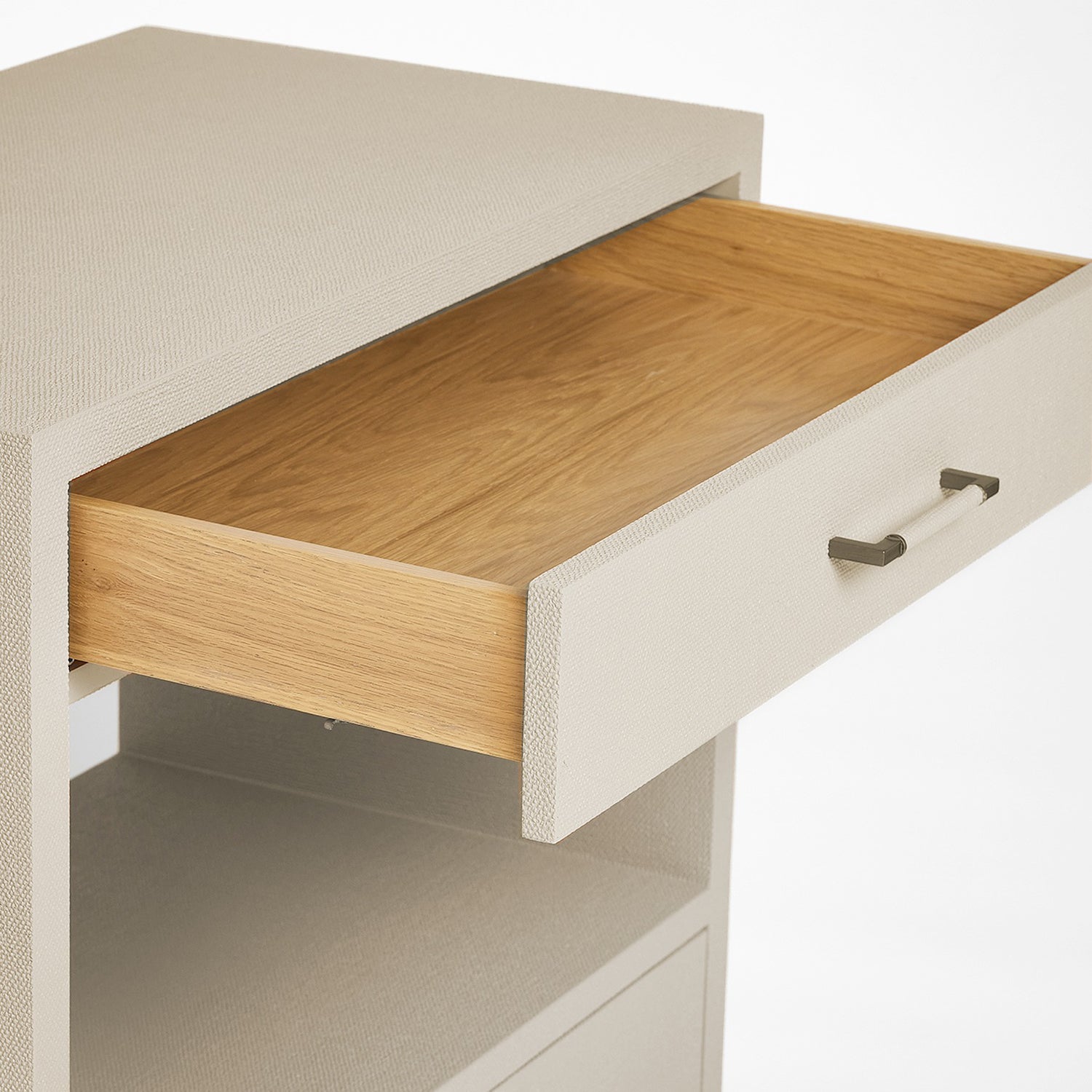 Interlude Home Taylor Sand Tall Bedside Chest